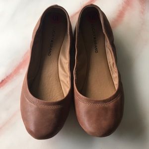 Women’s Lucky Brand Brown Leather Flats